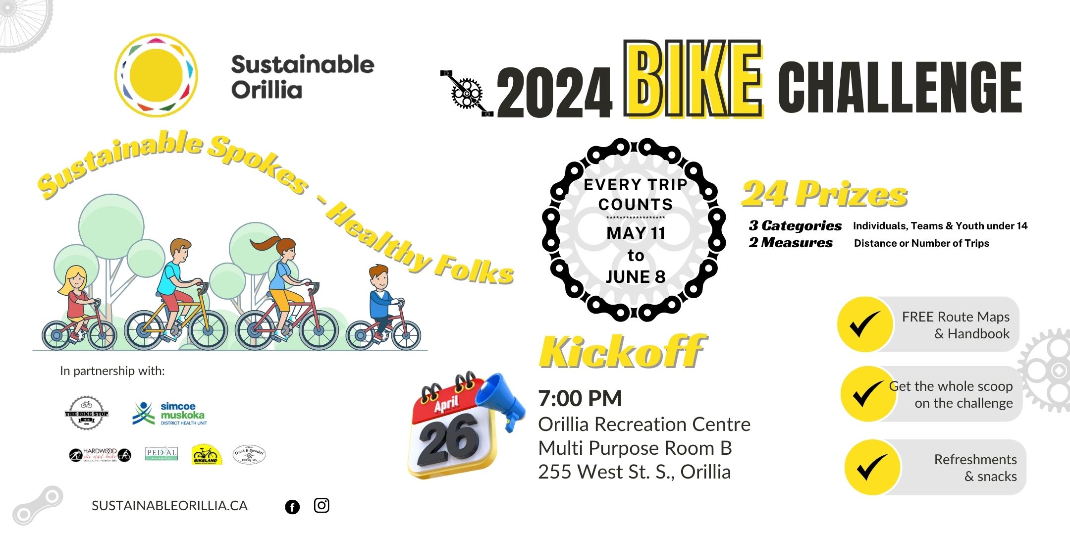 Sustainable Orillia 2024 Bike Challenge